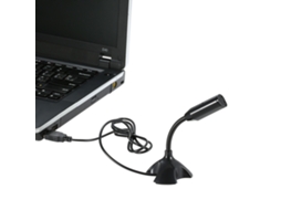 Microfone Usb De Mesa Ajustável 360° Para Pc Mac Com Porta Usb Para Chat Gravação Reunião