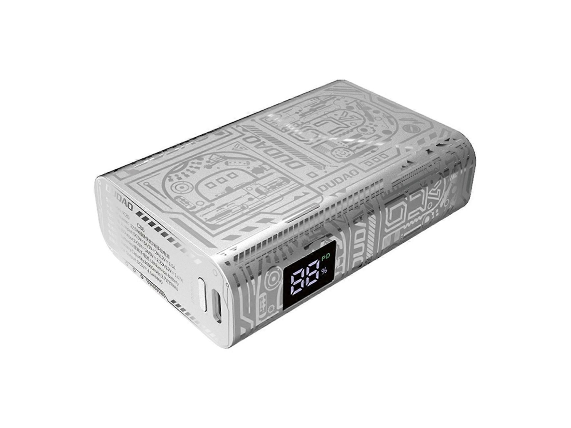 Bateria Externa Snygg 10000 Mah Usb A / Usb C 22,5 W Cor Prata Olysi Shop