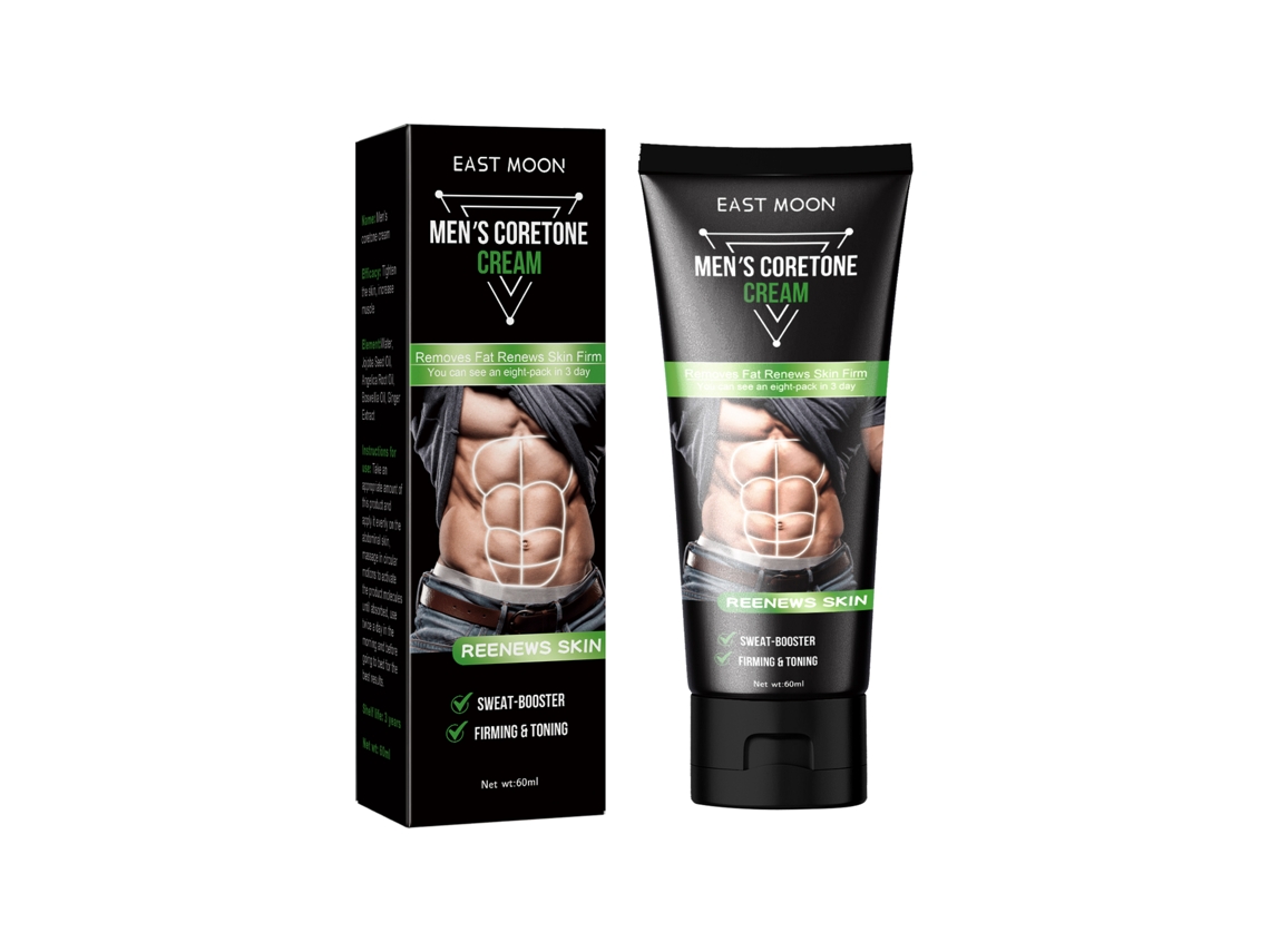 Creme Abdominal Masculino East Moon Aperto Sudorese Esportiva