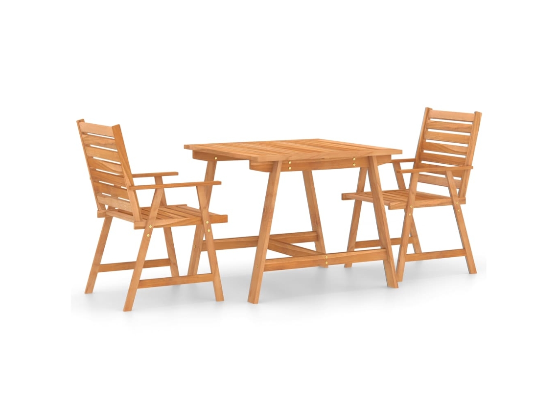 Outdoor Dining Set, Outdoor Dining Sets Vidaxl Marrom Madeira De Acácia (n/a)