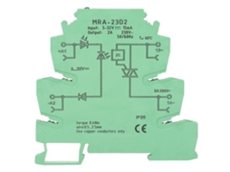 Módulo de Relé de Estado Sólido Ultra Fino 6,2mm Mra 23d2 Entrada 3 32vdc Din Rail