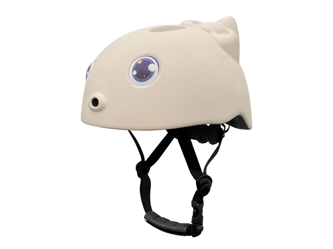 Capacete infantil leve e ajustável S/MARCA para crianças, multideporte, bicicleta, patinete, bege