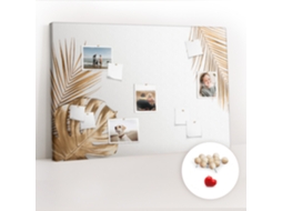 Lousa De Cortiça Folhas Tropicais Para O Quarto Das Crianças Espelharte (120x80 Cm)