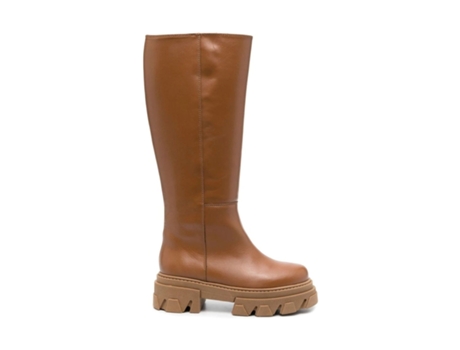 Sapatos de Mulher ALOHAS Pele Castanho (37)