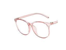 Óculos Anti Luz Azul Filtro Redutor Quadrado Leve Unisex com Armacao Transparente Rosa