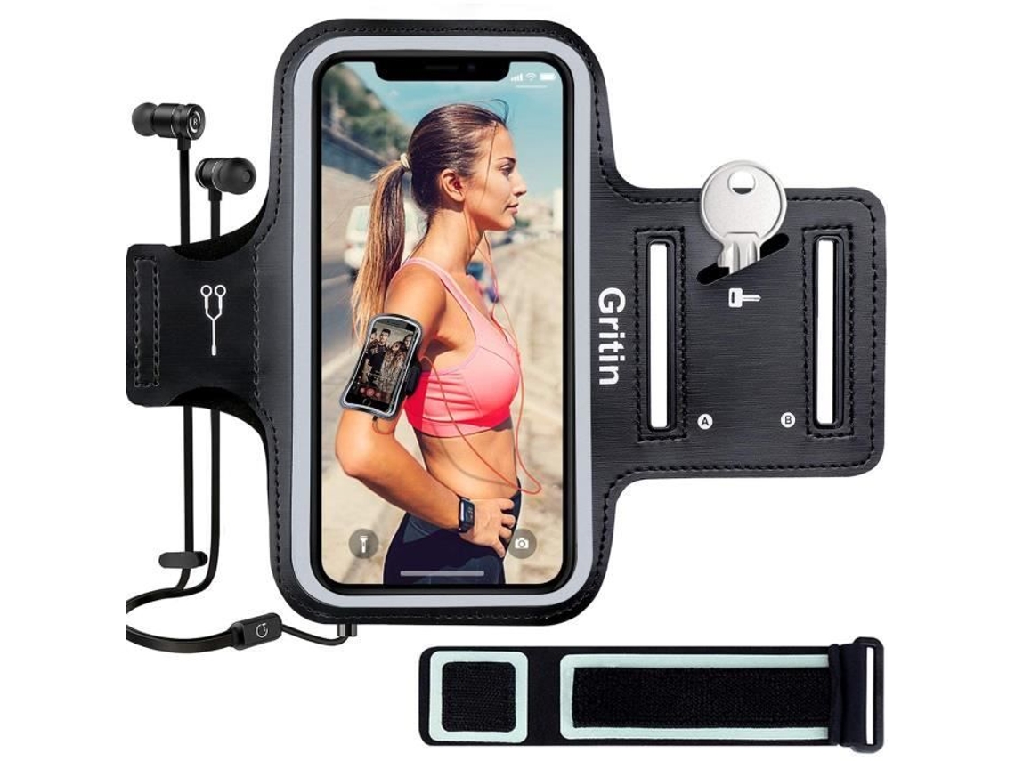 Braçadeira Esportiva Universal Para Corrida, Compatível Com Iphone 12/12 Pro/se 2020/11/11 Pro/xr/x/8/7/6 Plus, Até 6,1 Polegadas, Ajustável.