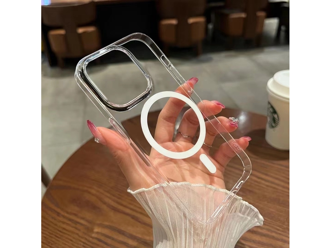 Capa Para Iphone 17 Air Com Fixação Magnética, Ultrafina, Fosca, Transparente E Resistente A Impressões Digitais.