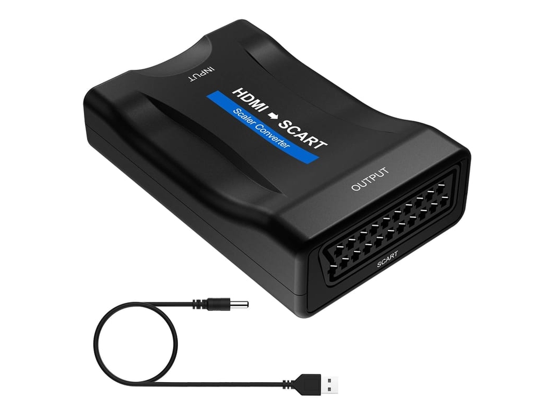 2026-conversor Hdmi Para Scart, Compatível Com Formatos Pal/ntsc, Plug And Play, Até 1080p