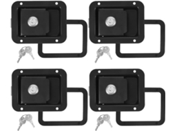 Conjunto De 4 Fechaduras De Reposição Para Portas De Caravanas E Autocaravanas Com Chaves.