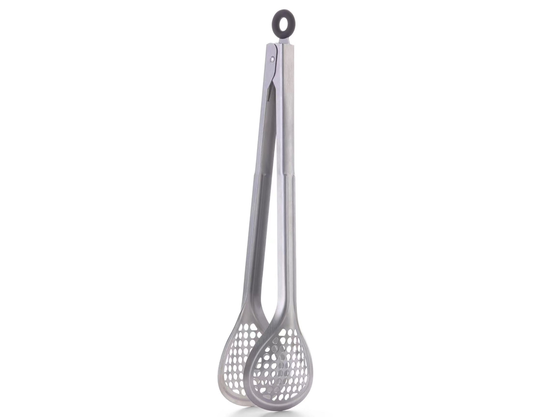 Lurelia Pinça Massas Aço Inox Com Trava Churrasco Saladas