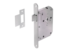 Trinco Tubular com Placa Frontal Cinzenta 1 Peça WOVAR