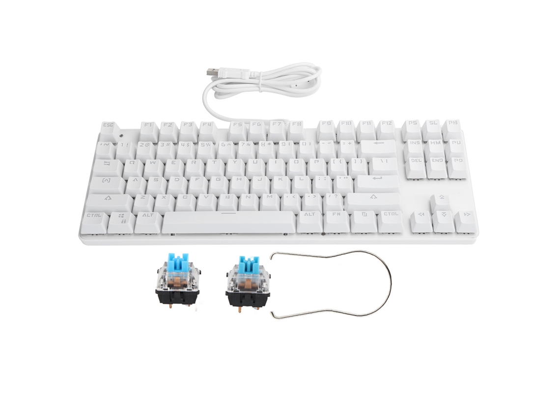 Teclado Mecânico 87 Teclas Usb2.0 com Backlight para Gaming e Escritório