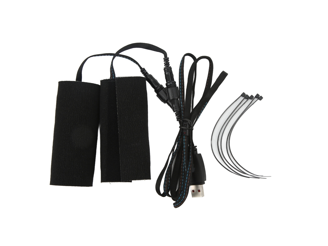 2pcs Protetores De Manopla Aquecidos Para Moto Com Velcro Ip67 À Prova D'água 5v Usb 3 Níveis De Temperatura
