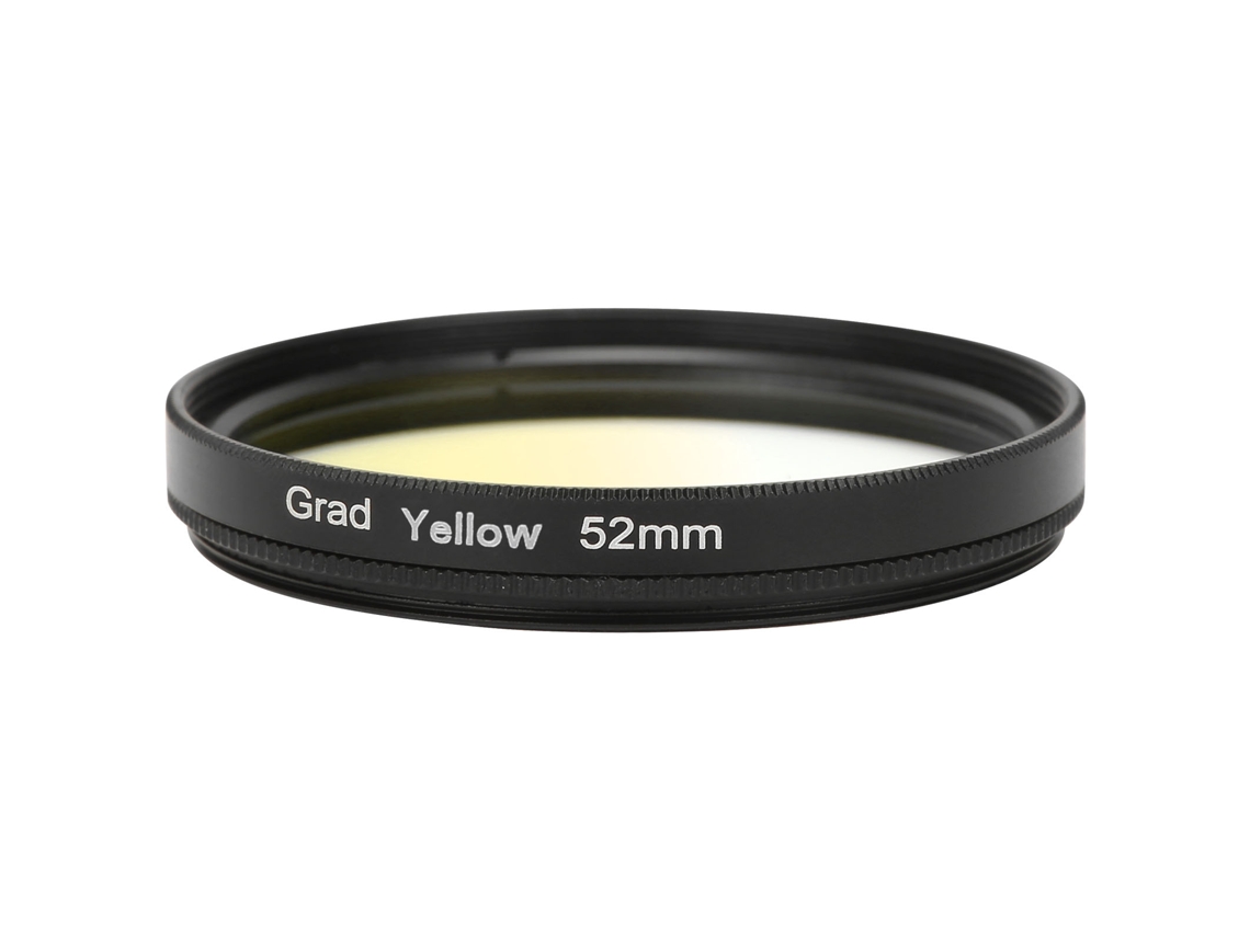 Filtro Gradiente Amarelo 52mm Para Lentes Dslr Canon Nikon Sony Olympus Fuji Câmera