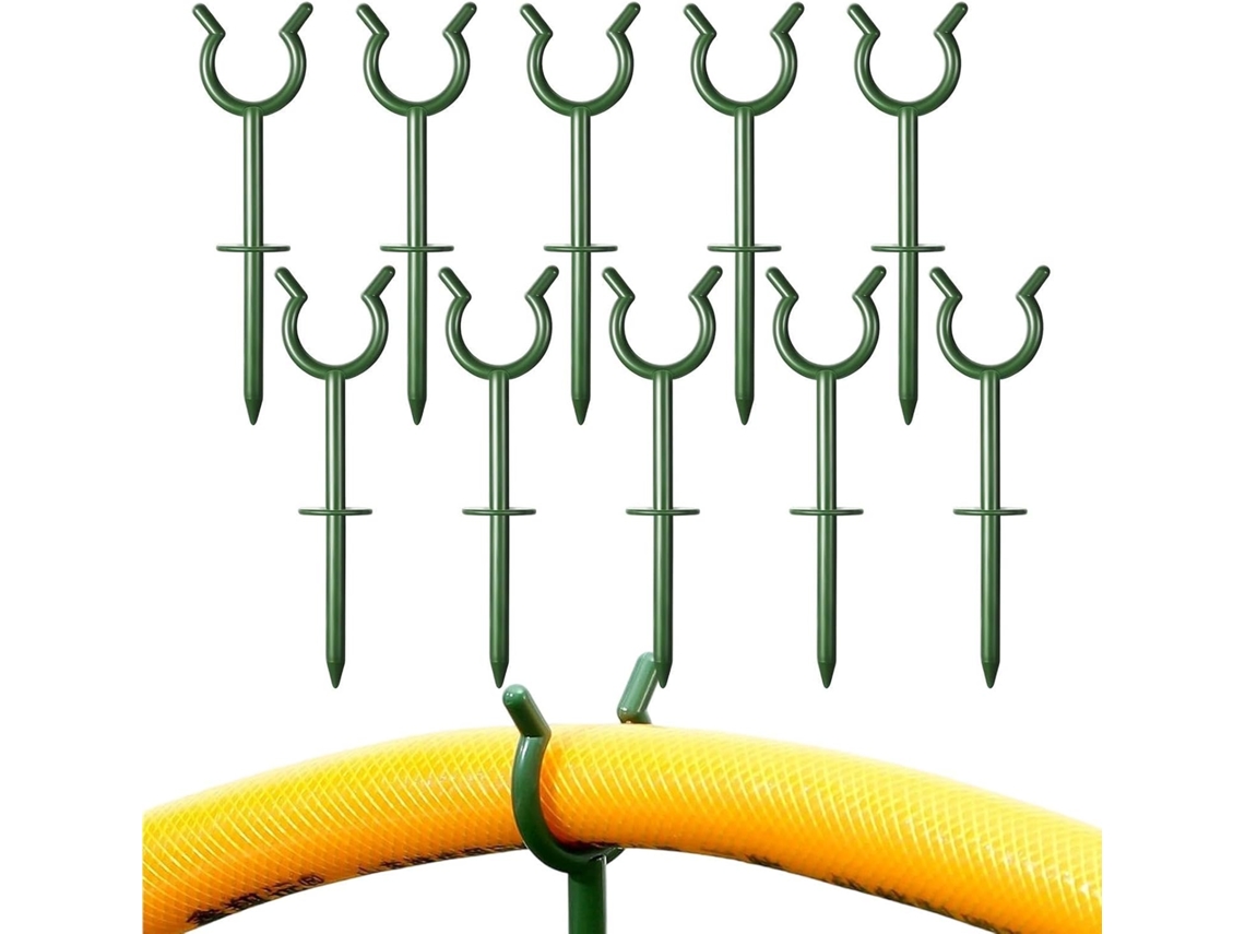 Conjunto De 100 Guias Para Mangueira Jardim Com Suporte Protetor E