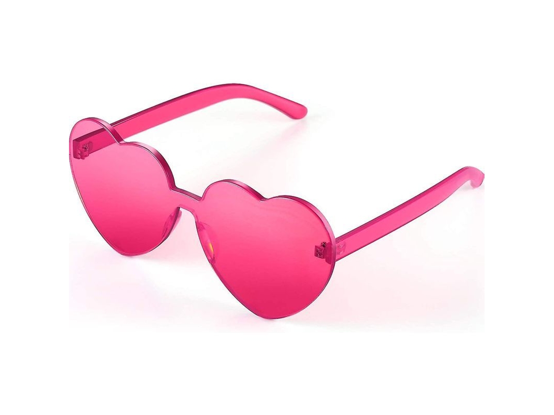 2026 gafas de Sol Corazón para Fiesta, Gafas de Color Caramelo Con Marco Plástico de Alta Calidad