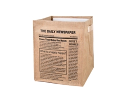 Caixa De Armazenamento De Juta Com Película Impermeável Dobrável E Fácil De Limpar, Ideal Para Casa E Escritório. Olysi Shop