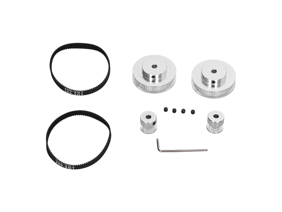 Roda Síncrona Para Impressora 3d Voron 2.4 20+60 Dentes 5mm Bore Com Correia 200mm L 6mm W