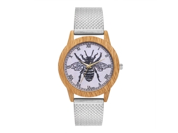 Reloj De Pulsera Unisex De Moda Duradero De Cuarzo Para Hombre Y Mujer Plata