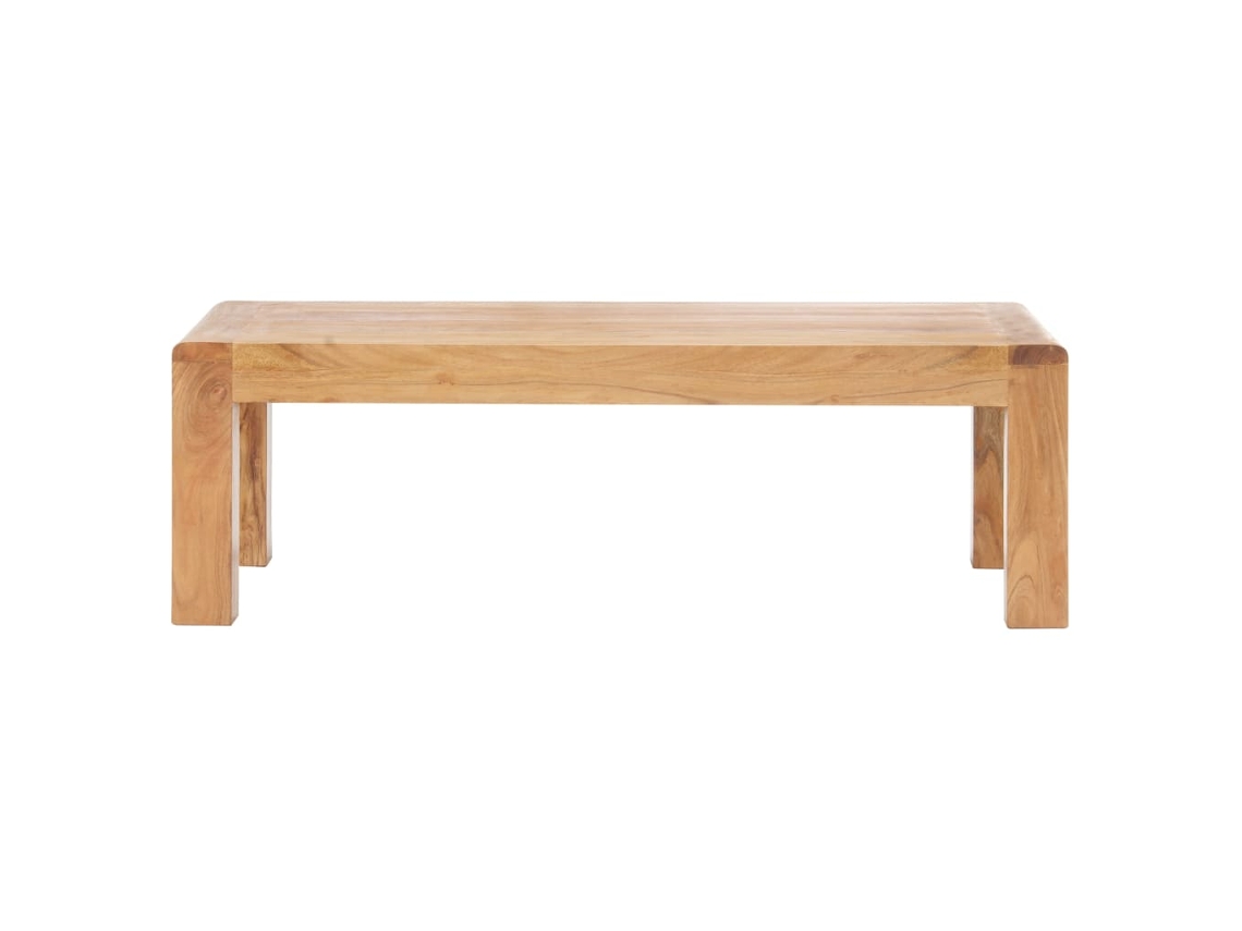Mesa De Centro 110x60x35cm Acácia Maciça C/ Acabamento A Mel Lovely Home