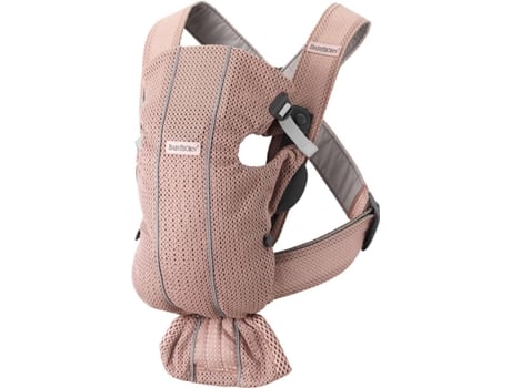 Porta Bebé BABYBJÖRN Mini Malha 3D Rosa Velha