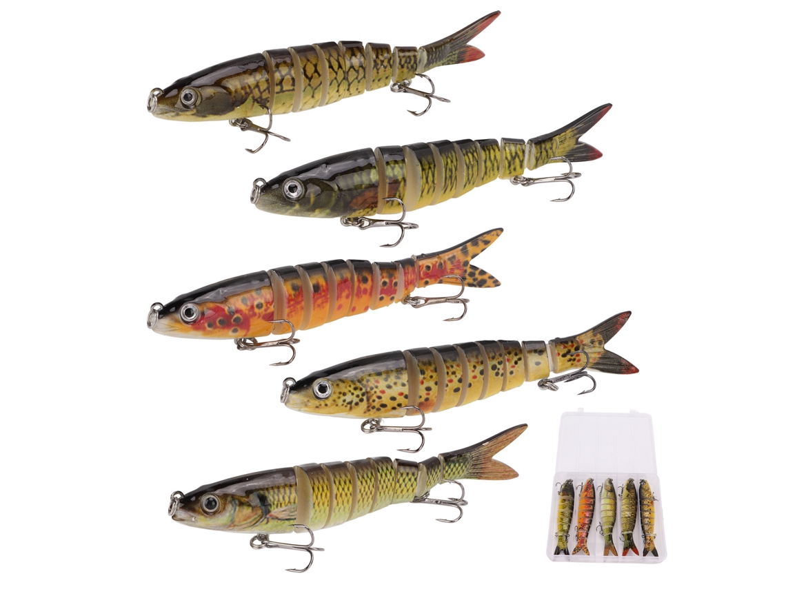 Isca de Pesca Minnow Sinking com Olhos 3d | S/MARCA