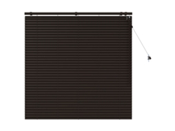 Maison Exclusive - Cortina Veneziana Marrom Escuro 135 X 130 Cm 35 Mm