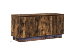 Conjunto 1 Suporte Para Tv Vidaxl Castanho Derivados De Madeira (100 X 38 X 49 Cm)