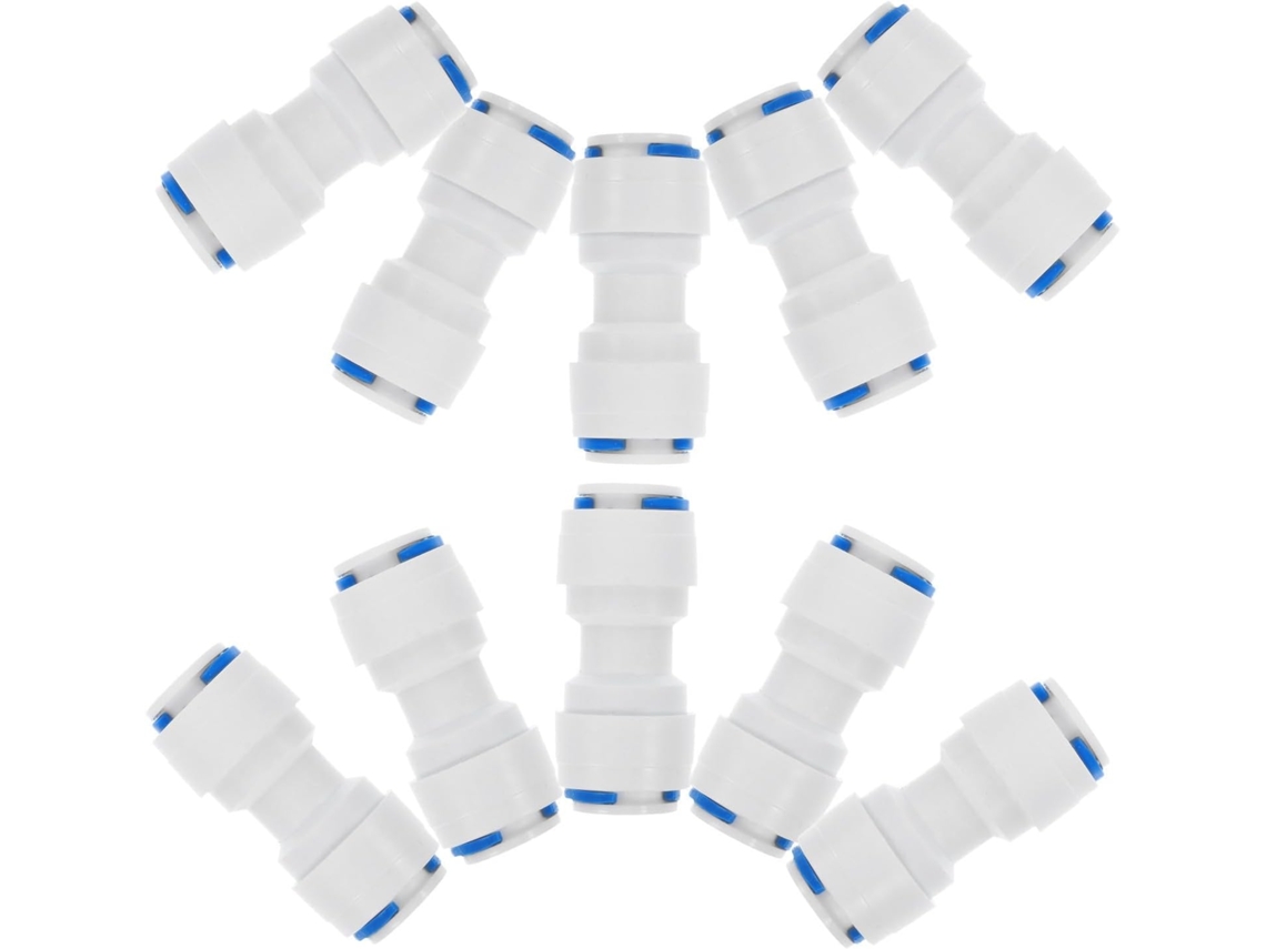 Conjunto De 10 Conectores Rápidos Para Mangueira 3/8" Em Plástico