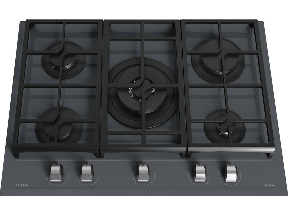 Placa de Gás TEKA GZC 75330 ST BUT (Gás Butano-Propano - 70 cm - Cinza ...