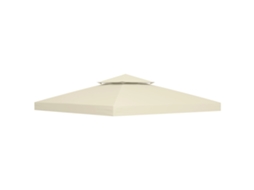 Cobertura 3x3m Branco Creme Poliéster Metal Substituição VOLTEDGE