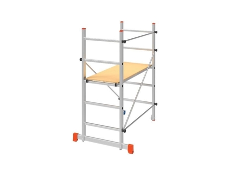 BRIXO Andaime de Alumínio Multiusos Altura de Trabalho 2,85M Plataforma 110 X 40 Cm