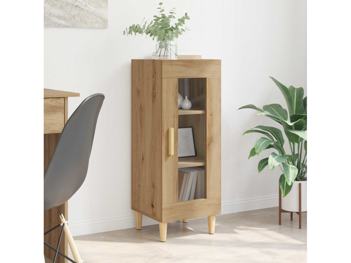 Vidaxl Buffet Carvalho Artesanal 34,5 X 32,5 X 90 Cm