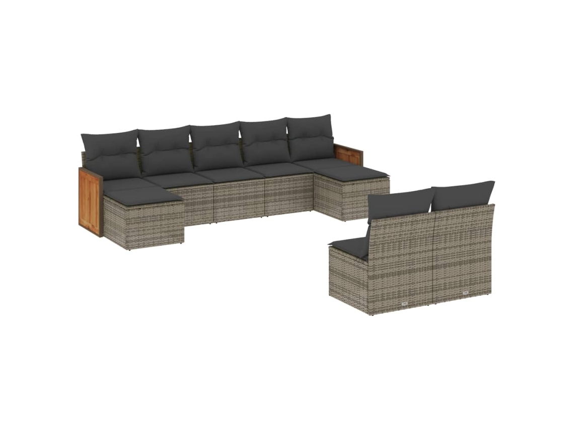 Garden Sofa Set, Garden Sofa Sets Vidaxl Cinzeto Rattan / Vime (n/a)