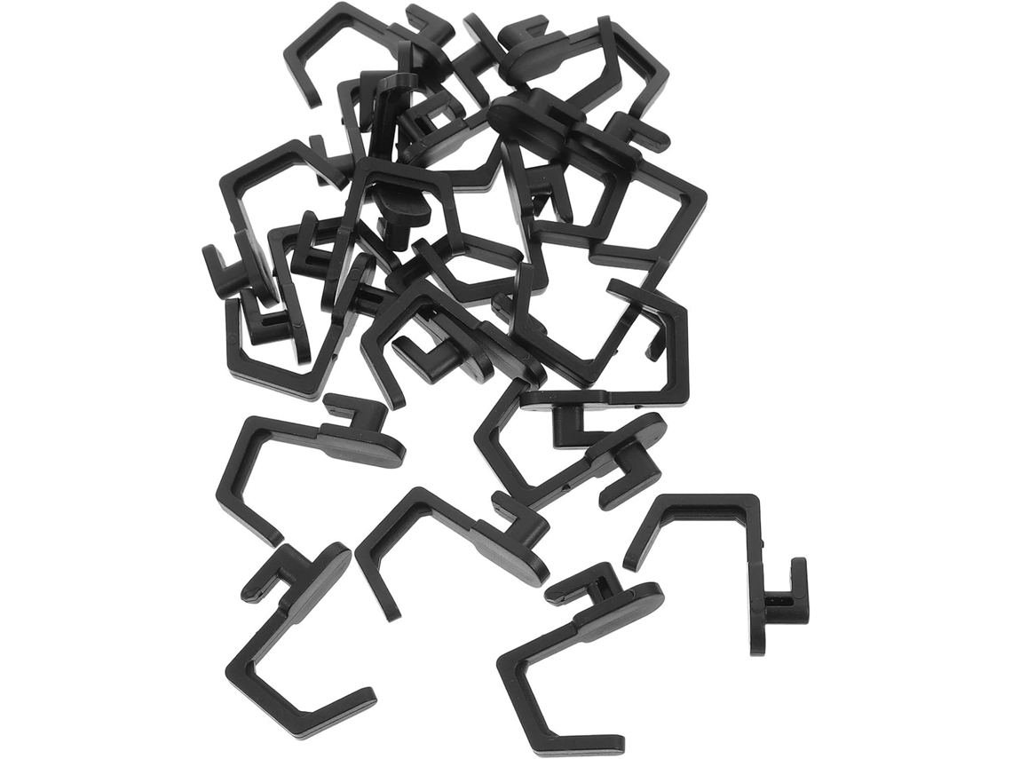 Ganchos Com Capacidade De 0,5 Kg Para Organizador De Ferramentas Em Painel Perfurado, Pacote Com 24 Unidades.