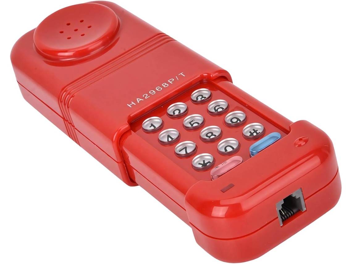 Telefone Profissional Compacto Com Cabo Retrátil Flexível, Equipado Com Unidade De Processamento Confiável.