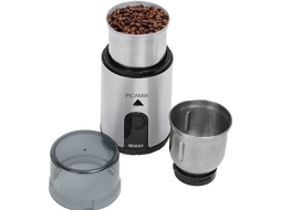 Moinho de Café SOGO MOL-SS-5233 (Capacidade: 85 g - 160 W) — Ideal para molhos, especiarias, café , frutos secos, etc..
Corpo em aço inox
2 copos com aço inox apropriados para diferentes alimentos
Capacidade de cada copo: 85g
Sistema de segurança