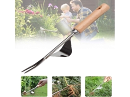 Novo Plantador Manual,saca Ervas De Aço Inoxidável Com Cabo De Madeira Para Jardinagem E Remoção De Dandelions Btforus (1 Unidade)