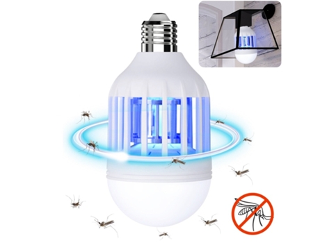 Lâmpada Led E27 9W Anti-Mosquito. Modo Duplo Pode Ser Utilizado Como Lâmpada Normal Ou Lâmpada Anti-Mosquito.
