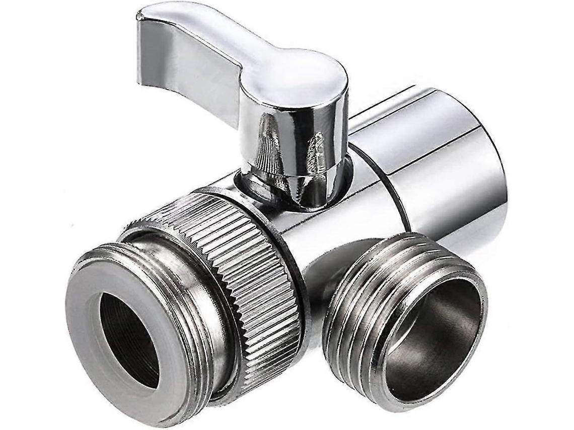 Válvula Desviadora de Ducha de Aleación, Válvula Desviadora de 2 Vías para Grifo, Conector Universal G1/2, Instalación Sin Herramientas