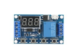 Módulo relé de temporizador com atraso, display LED, ciclo, 5-30V S/MARCA