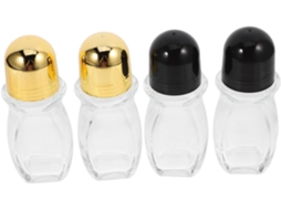 De 4 Frascos De Vidro Com Aplicador Roll-on Para Óleos Essenciais, Ideais Para Aromaterapia, Perfumes E Outros Produtos.