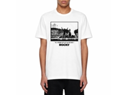 Rockinstone Rocky Movie Go The Distance White Adult T-shirt Size:s