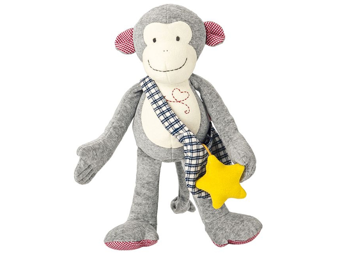 Macaco De Pelúcia Carlo, Da Käthe Kruse, 35 Cm, Cinza Brinquedo De Pelúcia Macio