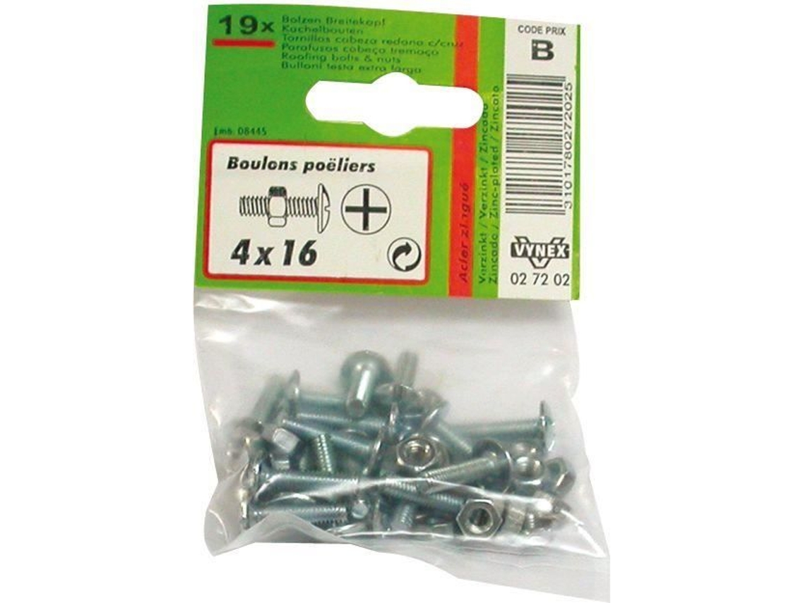 Parafuso Do Fogão Aço Zincado 5x25 Mm Vynex