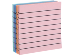 Lote De 6 Pequenos Carnetes Adhésifs Em Papel Lignes, Blocos-notas Portáteis E Práticas Para Prêmio De Notas