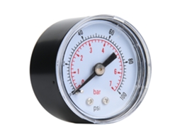 Laxiscreed Manómetro Mecânico Para Ar, Óleo E Água, 0-100 Psi, Conexão 1/8" Bspt