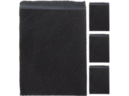 Conjunto De 4 Peças De Protetores De Arco De Viola Em Pu Preto, Maior