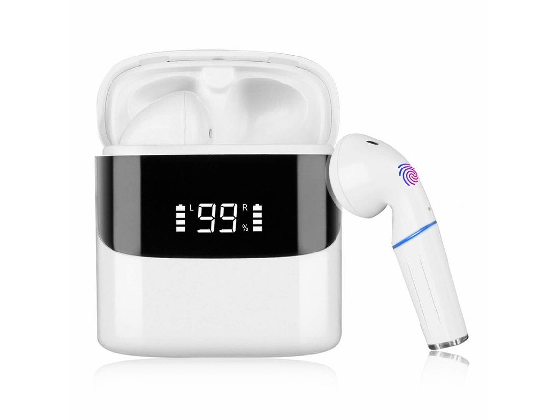 Auriculares In Ear YIZHOOD True Wireless Bluetooth com Cancelamento de ruído Branco
