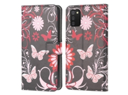 Capa Fundo Borboleta Version Para Samsung Galaxy A03 S Multicor